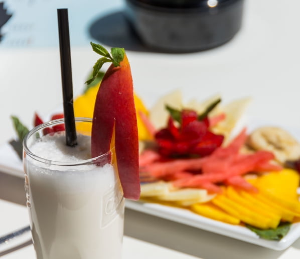 Detail of a Hotel Breakfast